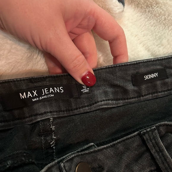 Women Max Jeans 10 Grey Skinny Excellent condition - Picture 7 of 12